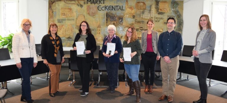 Pressebericht – Zertifikatsübergabe im Projekt „Gemeinsam Eckental“ am 06.04.2022