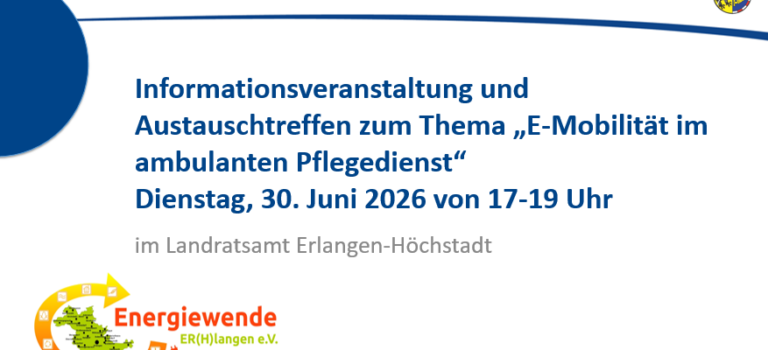 Informationsveranstaltung und Austauschtreffen zum Thema „E-Mobilität im ambulanten Pflegedienst“